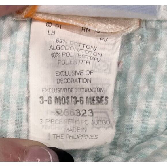 A Little Angel Baby Dress Peter Pan Collar Vintage 3-6 Mon Duck &Flower Patch I9 - Picture 4 of 9